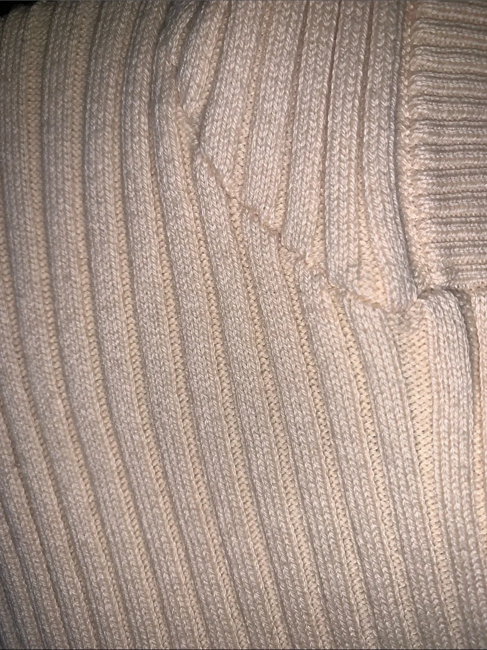 Roxy Ribbed Zip Hoodie in Cream - Picture 7 of 12